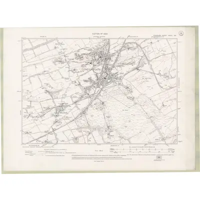 1913 Map of Fife and Kinross Sheet XXXIV.SE, 1920 Print