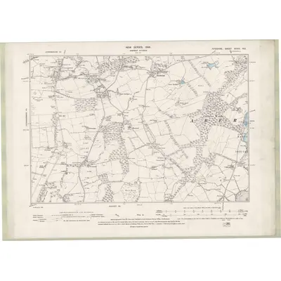 1894 Map of Fife and Kinross Sheet XXXIX.NE, 1896 Print