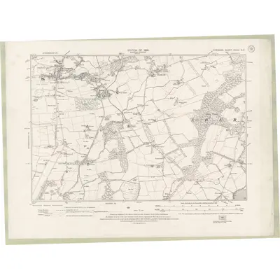 1925 Map of Fife and Kinross Sheet XXXIX.NE, 1928 Print