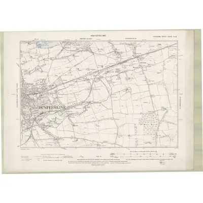 1895 Map of Fife and Kinross Sheet XXXIX.NW, 1897 Print