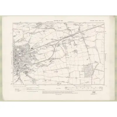 1913 Map of Fife and Kinross Sheet XXXIX.NW, 1920 Print