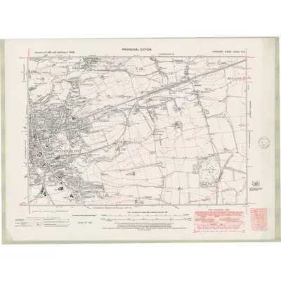 1938 Map of Fife and Kinross Sheet XXXIX.NW, 1947 Print