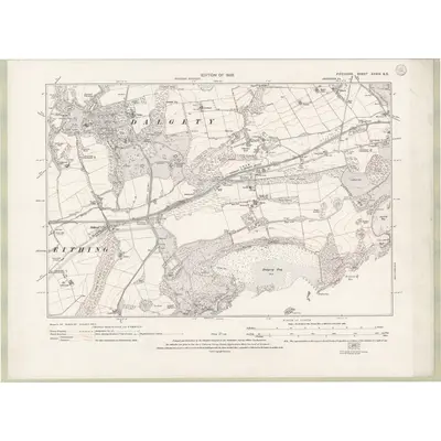 1925 Map of Fife and Kinross Sheet XXXIX.SE, 1928 Print