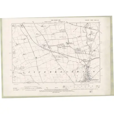 1895 Map of Fife and Kinross Sheet XXXIX.SW, 1896 Print