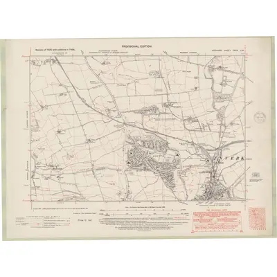 1938 Map of Fife and Kinross Sheet XXXIX.SW, 1948 Print