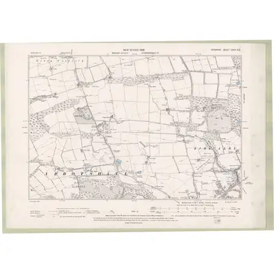 1894 Map of Fife and Kinross Sheet XXXV.NE, 1896 Print