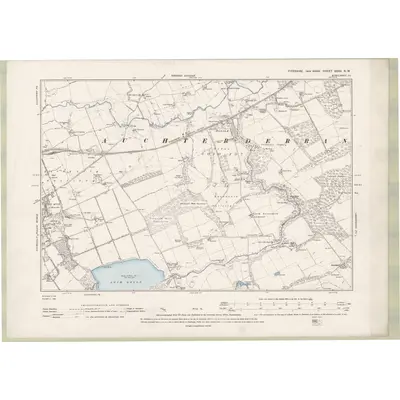 1894 Map of Fife and Kinross Sheet XXXV.NW, 1896 Print