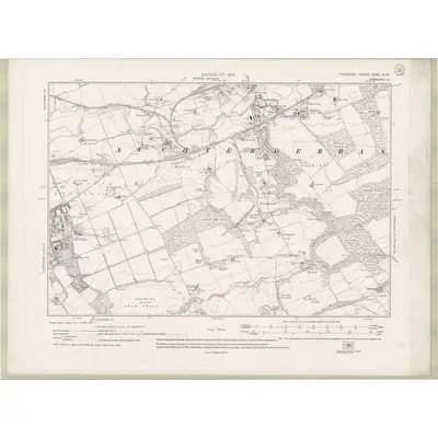 1913 Map of Fife and Kinross Sheet XXXV.NW, 1920 Print