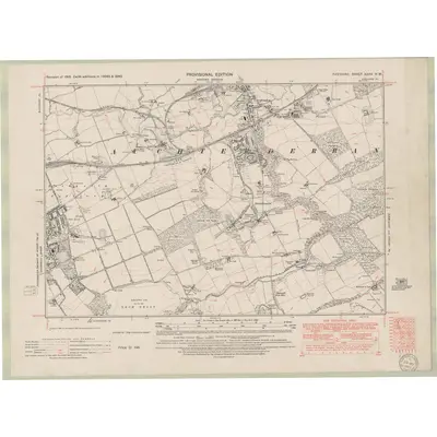 1943 Map of Fife and Kinross Sheet XXXV.NW, 1949 Print