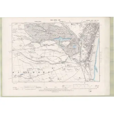 1894 Map of Fife and Kinross Sheet XXXV.SE, 1896 Print