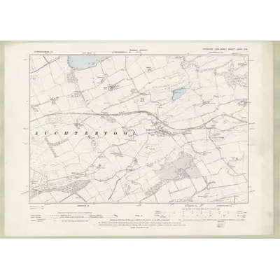 1894 Map of Fife and Kinross Sheet XXXV.SW, 1896 Print