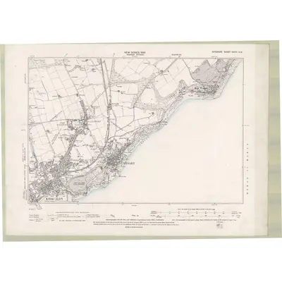 1894 Map of Fife and Kinross Sheet XXXVI.NW, 1896 Print