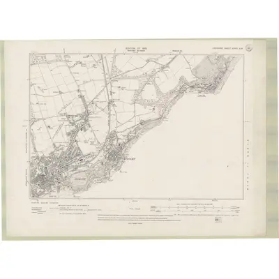 1913 Map of Fife and Kinross Sheet XXXVI.NW, 1919 Print