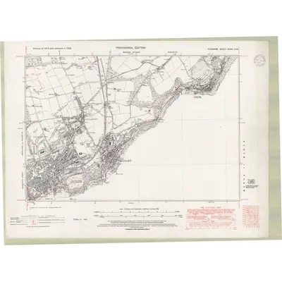 1938 Map of Fife and Kinross Sheet XXXVI.NW, 1947 Print