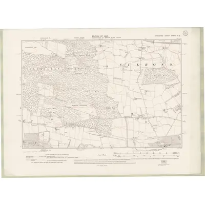 1913 Map of Fife and Kinross Sheet XXXVII.NE, 1920 Print