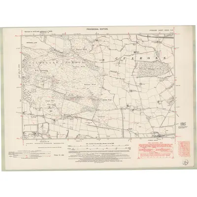 1948 Map of Fife and Kinross Sheet XXXVII.NE, 1951 Print
