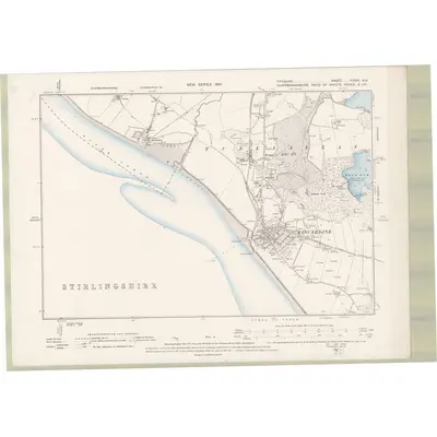 1895 Map of Fife and Kinross Sheet XXXVII.NW, 1897 Print