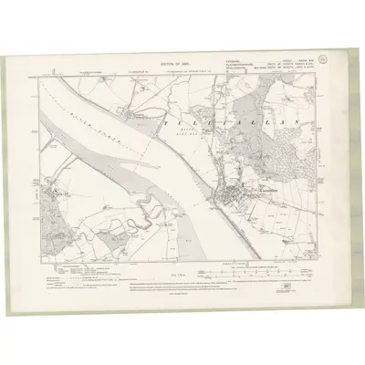1913 Map of Fife and Kinross Sheet XXXVII.NW, 1920 Print