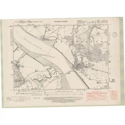 1938 Map of Fife and Kinross Sheet XXXVII.NW, 1948 Print