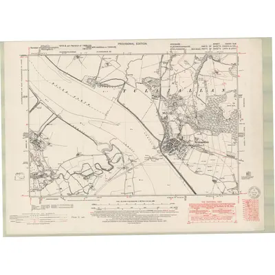 1948 Map of Fife and Kinross Sheet XXXVII.NW, 1951 Print