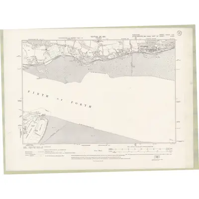 1913 Map of Fife and Kinross Sheet XXXVII.SE, 1921 Print