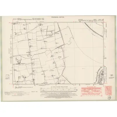 1946 Map of Fife and Kinross Sheet XXXVII.SW, 1951 Print