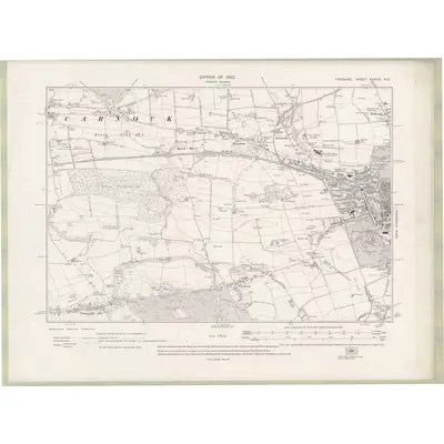 1913 Map of Fife and Kinross Sheet XXXVIII.NE, 1920 Print