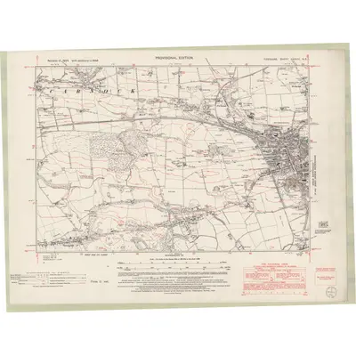 1946 Map of Fife and Kinross Sheet XXXVIII.NE, 1952 Print