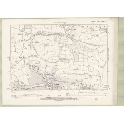 1895 Map of Fife and Kinross Sheet XXXVIII.NW, 1896 Print