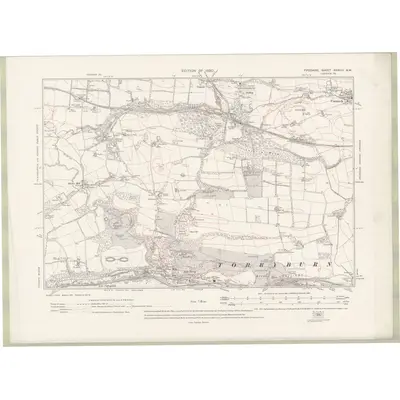 1913 Map of Fife and Kinross Sheet XXXVIII.NW, 1920 Print