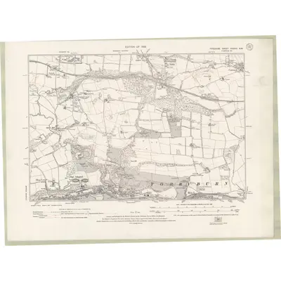 1924 Map of Fife and Kinross Sheet XXXVIII.NW, 1928 Print