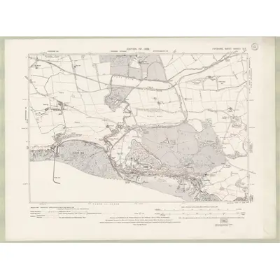 1924 Map of Fife and Kinross Sheet XXXVIII.SE, 1928 Print
