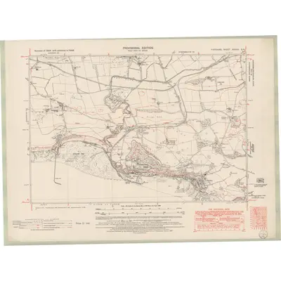 1948 Map of Fife and Kinross Sheet XXXVIII.SE, 1951 Print