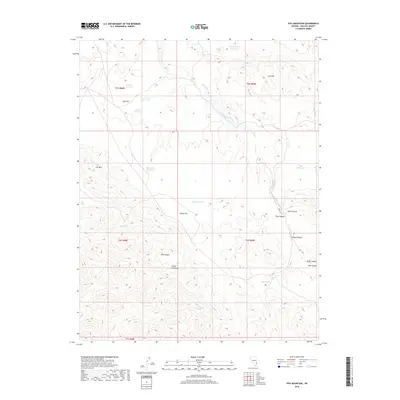 2018 Map of Fife Mountain, 2018 Print