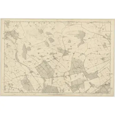 1854 Map of Fife, Sheet 10, 1855 Print