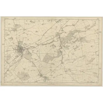 1854 Map of Fife, Sheet 11, 1856 Print