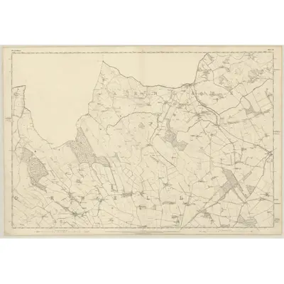 1854 Map of Fife, Sheet 15, 1856 Print