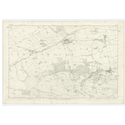 1854 Map of Fife, Sheet 16, 1856 Print