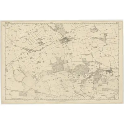 1854 Map of Fife, Sheet 16, 1856 Print