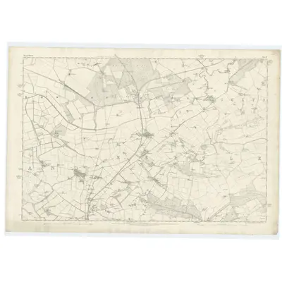 1854 Map of Fife, Sheet 17, 1856 Print