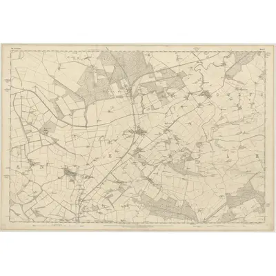 1854 Map of Fife, Sheet 17, 1856 Print