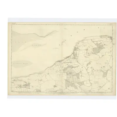 1854 Map of Fife, Sheet 2, 1855 Print
