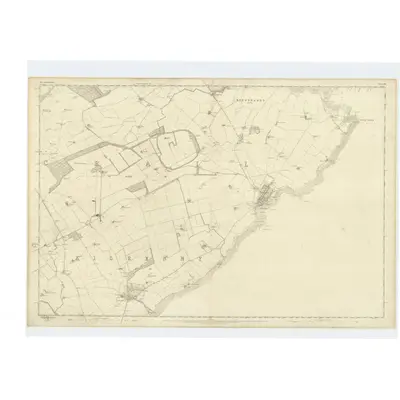 1854 Map of Fife, Sheet 20, 1855 Print