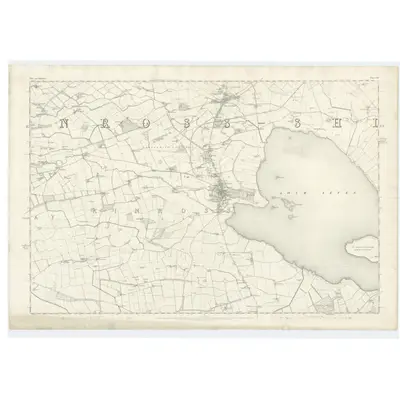1854 Map of Fife, Sheet 22, 1857 Print