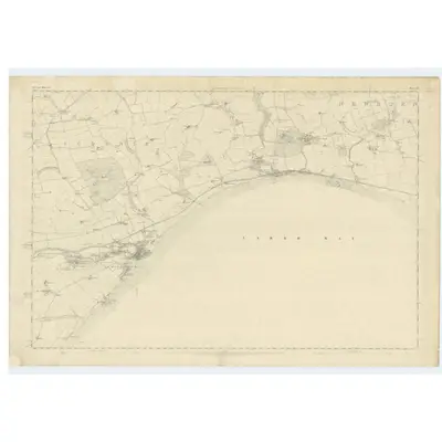 1854 Map of Fife, Sheet 25, 1855 Print