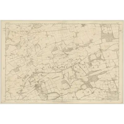 1854 Map of Fife, Sheet 31, 1856 Print