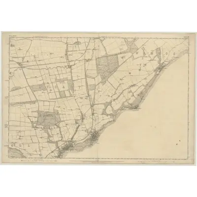 1854 Map of Fife, Sheet 32, 1856 Print