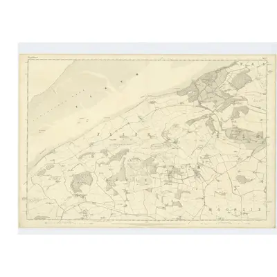 1854 Map of Fife, Sheet 5, 1855 Print