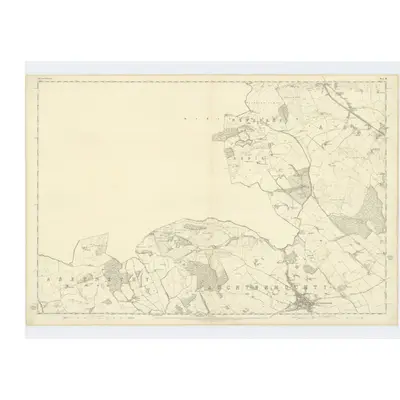1854 Map of Fife, Sheet 9, 1856 Print