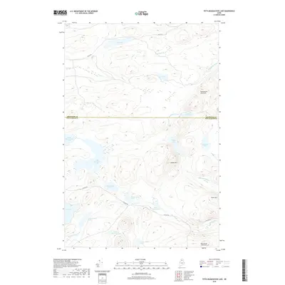 2018 Map of Fifth Musquacook Lake, 2018 Print